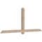 Ekena Millwork Eugene Smooth Timber Gable Bracket, Douglas Fir, 84"W x 35"H x 3 1/2"D x 3 1/2"F, 10/12 Pitch GBW084X35X0404EUG00SDF - alternate 5
